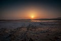 Beautiful Sunrise in Dammam Saudi Arabia Desert Royalty Free Stock Photo