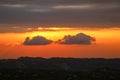 Beautiful sunrise of Judean Desert wadi, with sun rays breaking through clouds over the dry riverbed of Nahal Dragot popular Royalty Free Stock Photo