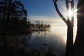 Beautiful sunrise in Kakerdaja Bog Royalty Free Stock Photo