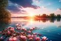 Beautiful Sunrise Lake Spring Wallpapers and Backgrounds