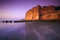 Beautiful sunrise at Larnaca Castle, Cyprus Royalty Free Stock Photo