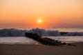 Sunrise at Rehoboth Beach in Delaware Royalty Free Stock Photo