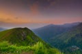 Beautiful sunrise at little Adams peak in Ella, Sri Lanka