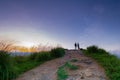 Beautiful sunrise at little Adams peak in Ella, Sri Lanka Royalty Free Stock Photo