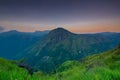 Beautiful sunrise at little Adams peak in Ella, Sri Lanka