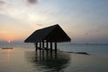 Beautiful sunrise at Maldives Royalty Free Stock Photo