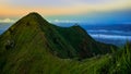 Beautiful Sunrise of Mount Andong, Magelang, Central Java Royalty Free Stock Photo