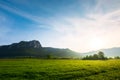 Beautiful sunrise in mountains of Romania Royalty Free Stock Photo