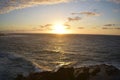 Beautiful Sunrise Off The Coast Of Oahu Hawaii Royalty Free Stock Photo