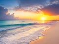 Beautiful sunrise over beach