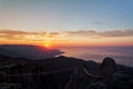 Beautiful sunrise over the Black Sea Royalty Free Stock Photo