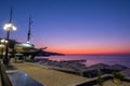 Beautiful sunrise over the Black Sea in Yalta, Crimea