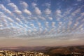 Beautiful sunrise over Cana of Galilee, Israel