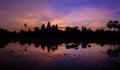 Sunrise over Angkor Wat temple Royalty Free Stock Photo