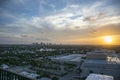 Beautiful sunrise over Fort Lauderdale, Florida. Royalty Free Stock Photo