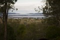 A beautiful sunrise over the landscape of Toowoomba, Australia