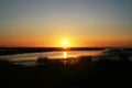 Beautiful Sunrise Over Wetlands In Northern California High Quality Royalty Free Stock Photo