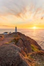 Beautiful sunrise over Cape Spear National Historic Site, St Johns Newfoundland.