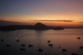 Beautiful sunrise at Padar island Royalty Free Stock Photo