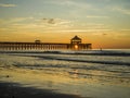 Beautiful sunrise with a pier and amazing colours