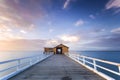 Beautiful Sunrise at Queenscliff Pier Royalty Free Stock Photo