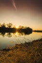 Beautiful sunrise reflection