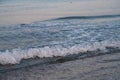 Beautiful sunrise scene on Alanya beach Royalty Free Stock Photo