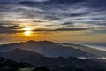 Beautiful sunrise scenery of mountains Royalty Free Stock Photo