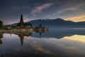 Sunrise at Ulun danu beratan temple tabanan bali Royalty Free Stock Photo