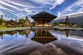 Sunrise at Ulun danu beratan temple tabanan bali Royalty Free Stock Photo