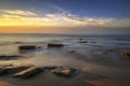 Beautiful sunrise at Tanjung aru beach, Labuan. Malaysia 23 Royalty Free Stock Photo