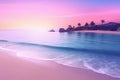 Beautiful sunrise on the tropical beach,  Colorful sunset over the sea Royalty Free Stock Photo