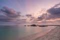 Beautiful sunrise at turquoise sunrise beach in Lipe Island, Satun, Thailand