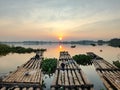 Beautiful sunrise view at Cengklik Reservoir