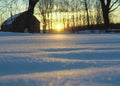 A beautiful sunrise in winter.