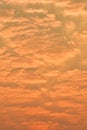 Beautiful sunset above the sea.Gold Sunset, sea and clouds Royalty Free Stock Photo