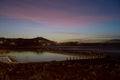 Beautiful sunset on the Agujero beach, Galdar, Gran Canaria, Spain Royalty Free Stock Photo