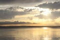 Beautiful sunset at Albufera Lake, Valencia Spain