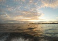 Beautiful sunset at Almirante, Bocas del Toro, Panama