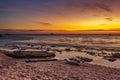 Beautiful Sunset at Apo Island - Philippines Royalty Free Stock Photo