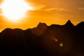 Beautiful Sunset Badlands National Park South Dakota Royalty Free Stock Photo