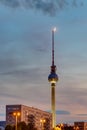 Beautiful sunset in Berlin Royalty Free Stock Photo