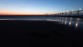 Beautiful sunset blue hours at South Haven Lighthouse Lake Michigan Royalty Free Stock Photo