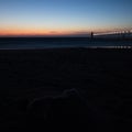 Beautiful sunset blue hours at South Haven Lighthouse Lake Michigan Royalty Free Stock Photo