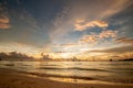 Beautiful sunset at Boracay beach, Philippines Royalty Free Stock Photo