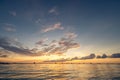 Beautiful sunset at Boracay beach, Philippines Royalty Free Stock Photo