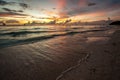 Beautiful sunset at Boracay beach, Philippines Royalty Free Stock Photo