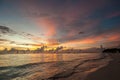 Beautiful sunset at Boracay beach, Philippines Royalty Free Stock Photo