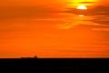 Beautiful sunset from Arambol Beach, Goa Royalty Free Stock Photo