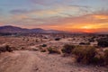 Beautiful Sunset In The Southern California Desert City Palmdale Royalty Free Stock Photo